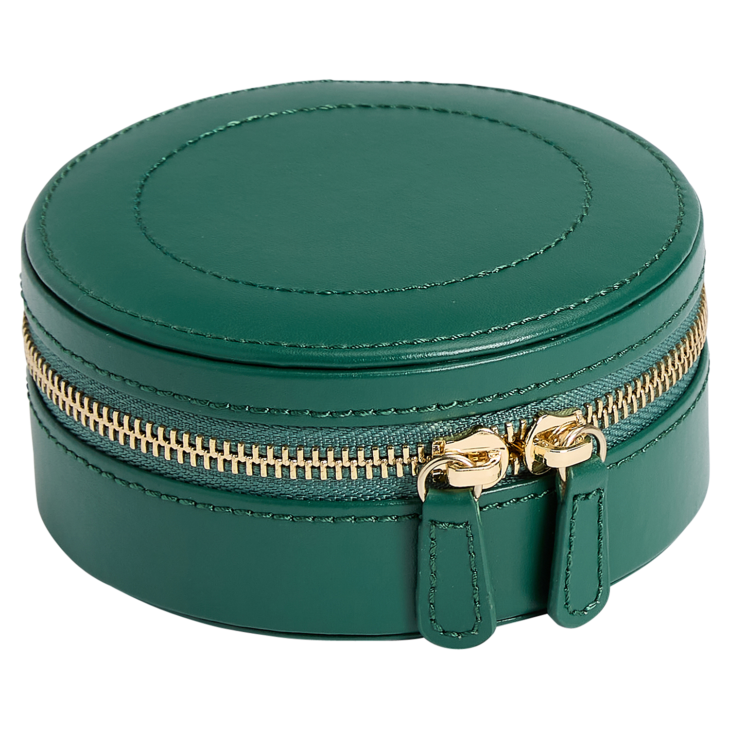 WOLF Sophia Round Zip Case in Forest Green